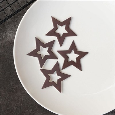 Силиконовый мат для отливки шоколада «Звезды»