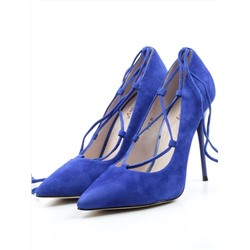 V-232 BLUE Туфли женские (натуральная замша) размер 37
