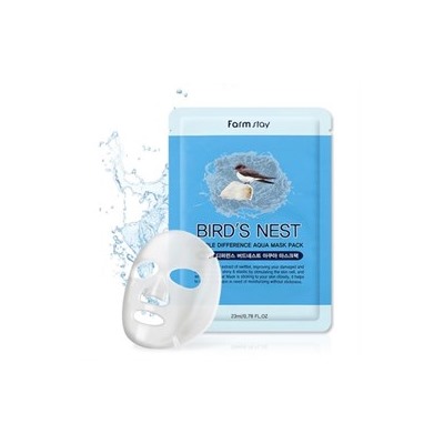 Тканевая маска для лица FarmStay Visible Difference Mask Sheet Bird's nest  23 ml экстракт ласточкиного гнезда