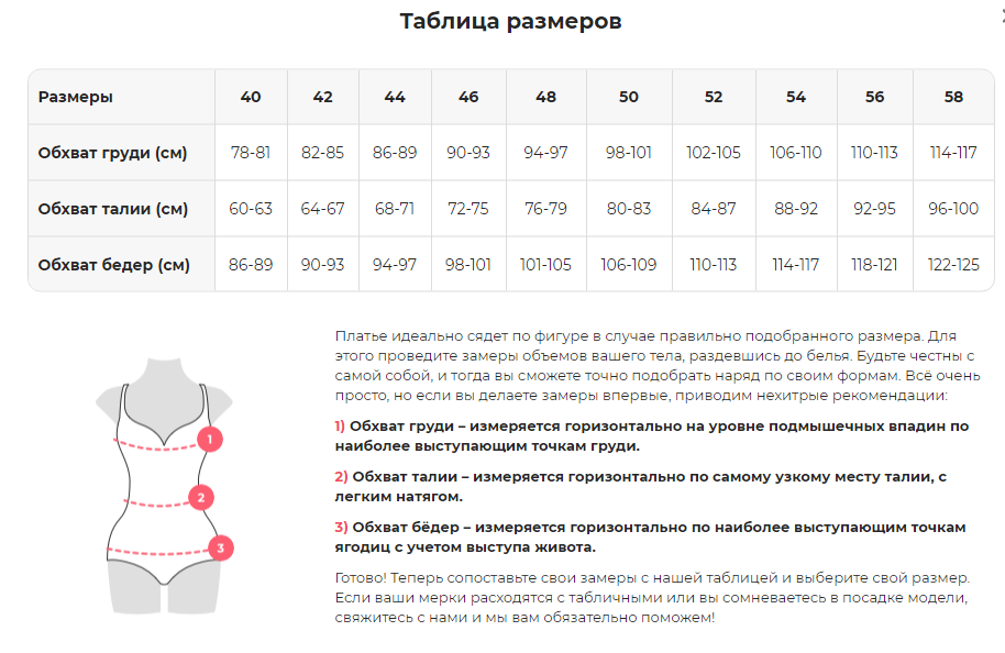 Как правильно замерить обхват