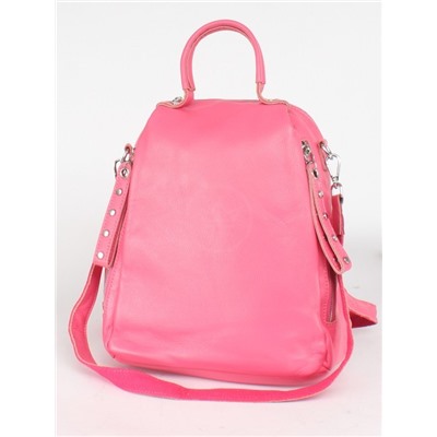 Рюкзак жен натуральная кожа RM-8168,  1 отд,  3внеш,  2внут/карм,  розовый 255217