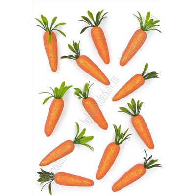 Пасхальный декор 5 см "Морковка" (12 шт) SF-7199, №2