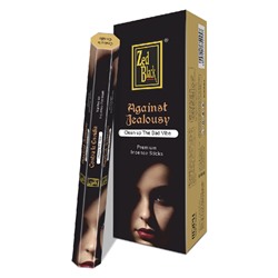 AGAINST JEALOUSY Premium Incense Sticks, Zed Black (ОТ СГЛАЗА премиум благовония палочки, Зед Блэк), уп. 20 палочек.