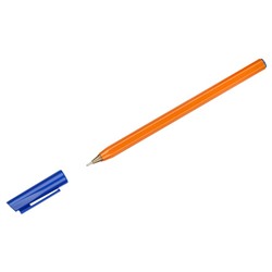 Ручка шар. син. СТАММ 800 0,7мм оранж.корпус (вып. по 4шт.) РШ-30362