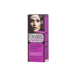Краска стойкая с витаминами для волос серии "Belita сolor" № 6.66 Бордо