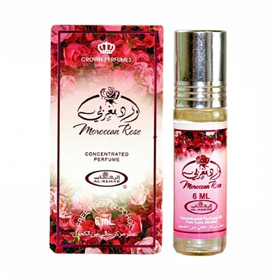 Al-Rehab Concentrated Perfume MOROCCAN ROSE (Масляные арабские духи МАРОККАНСКАЯ РОЗА Аль-Рехаб), 6 мл.