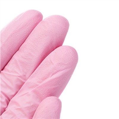 NitriMax Перчатки нитриловые неопудренные смотровые М, 100 шт., розовый