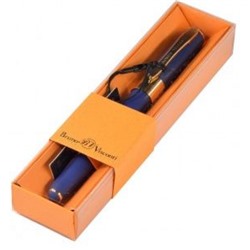 Ручка шариковая "MONACO" 0.5мм синяя в футляре (темно-синий  корпус, оранжевая коробка) 20-0125/072 Bruno Visconti