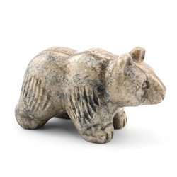 Скульптура из кальцита "Медведь" 100*50*60мм