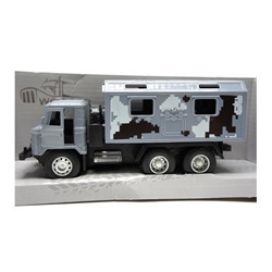 .Машина "Модельки" (метал.) 18см Военный грузовик (открыв.двери,кузов) / коробка 2216-13