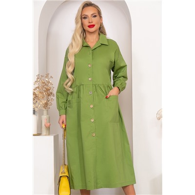 Платье "Сибилла" (весенняя зелень) П4073