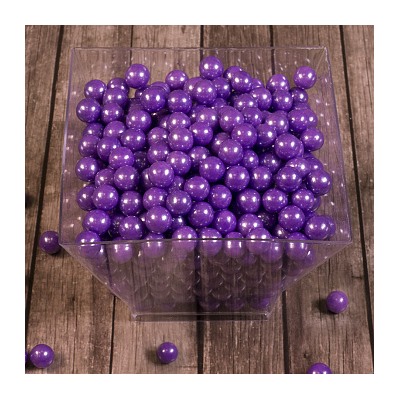 Сахарные шарики Фиолетовые перламутровые 7 мм, 50 гр