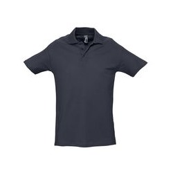Рубашка поло мужская Spring 210 темно-синяя (navy)