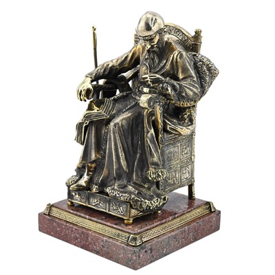 Статуэтка "Иван Грозный" из бронзы на подставке из креноида 120*120*200мм