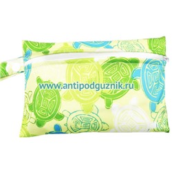 Непромокаемая сумочка для многоразовых женских прокладок ЧЕРЕПАХИ