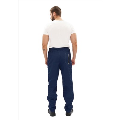 Костюм мужской "Оптимальный" летний с брюками т.синий/серый