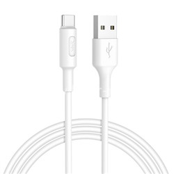 USB кабель для USB Type-C 1.0м HOCO X25 (белый)