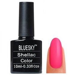 Bluesky Гель-лак для ногтей 113 CL, неоновый ярко-розовый, 10 мл