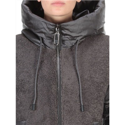 D6816 DARK GRAY Куртка зимняя женская  KARERSITER (200 гр. холлофайбера) размеры 42-44-46-48-50