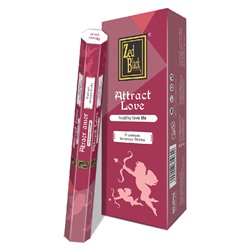 ATTRACT LOVE Premium Incense Sticks, Zed Black (ПРИВЛЕЧЕНИЕ ЛЮБВИ премиум благовония палочки, Зед Блэк), уп. 20 палочек.