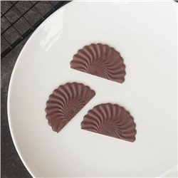 Силиконовый мат для отливки шоколада «Веер»