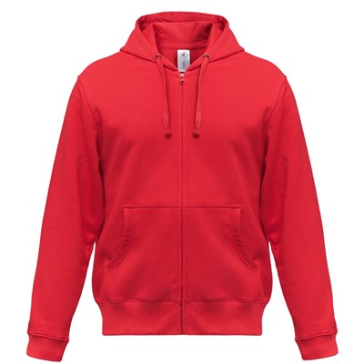 Толстовка мужская Hooded Full Zip красная