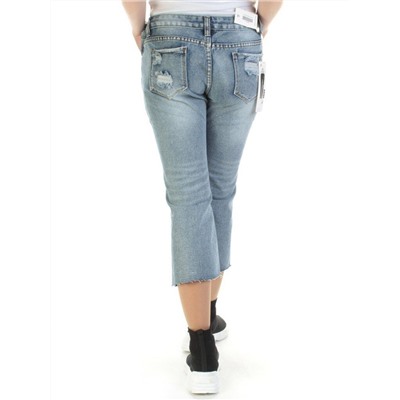6515 Бриджи джинсовые женские (98% хлопок, 2% полиэстер) размер S - 42 российский