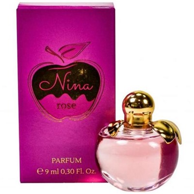 Духи-миниатюра NINA ROSE 9ml (масл.) (розовое яблоко) M~