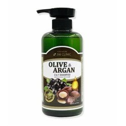 Шампунь для волос "Олива и Аргановое масло" 3W CLINIC, 500мл