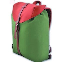 Рюкзак молодежный 37249 "Зеленый+коричневый" 39*28*13 см Феникс