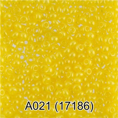 Бисер круглый 1 10/0 2.3 мм 5 г 1-й сорт A021 желтый (17186) Gamma