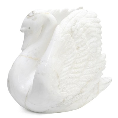 Скульптура из кальцита "Лебедь" 390*255*325мм