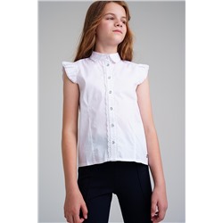 Блуза для девочки с отложным воротником 22327052