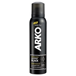 Дезодорант  мужской спрей ARKO BLACK 150мл АКЦИЯ! СКИДКА 5%