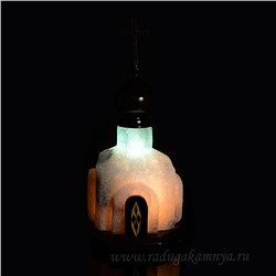 Солевая лампа "Церковь малая" 190*190*310мм 4-5кг, свечение голубое
