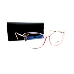 Компьютерные очки с футляром - CLAZIANO 9012 прозрачный розовый