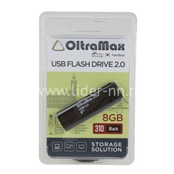 USB Flash 8GB Oltramax (310) черный