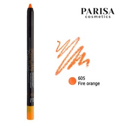 Карандаш д/глаз NEON с матовым покрытием 605 оранжевый Parisa