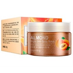 (Срок до 29.09.23) Скраб для тела Bioaqua Almond Bright Skin Body Scrub 120 ml Миндаль, Абрикос, Грецкий орех
