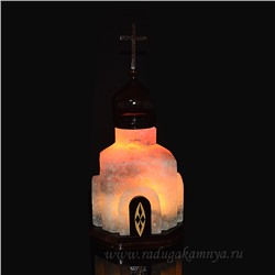 Солевая лампа "Церковь малая" 190*190*310мм 4-5кг, свечение красное