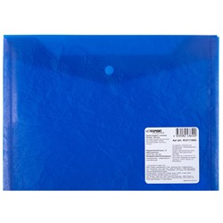 Expert Complete. "Premier" Папка-конверт с кнопкой A5 180 мкм синий арт.ЕС21113002