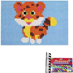 Рыжий кот. Алмаз. мозаика AC1016 10х15 см, с подр. (8 цв.) "Яркий тигр"
