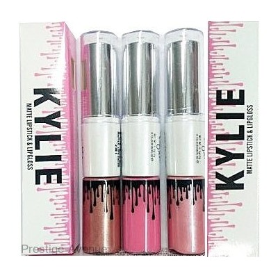 Блеcк + помада Kylie XoXo Matte Lipstick & Lip Gloss - упак. 12 шт.