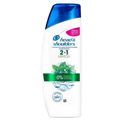 HEAD&SHOULDERS Шампунь 2в1 200 ментол АКЦИЯ! СКИДКА 5%