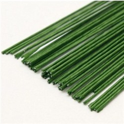 Проволока для цветов зеленая 0,8 мм 8 см, 100 шт.