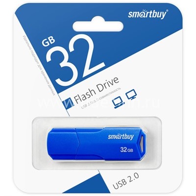 USB Flash  32GB SmartBuy CLUE синий 2.0