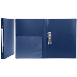 Папка с боковым зажимом и карманом синяя 0,55мм NP1455 inФОРМАТ