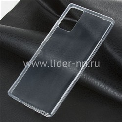 Задняя панель для Samsung Galaxy  Note 20 Силикон  прозрачная (пакет)