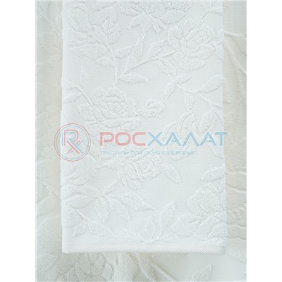 Махровое полотенце жаккардовое Шиповник молочный ПМА-6591 (253)
