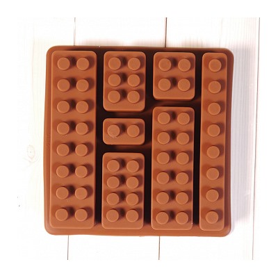 Форма силиконовая для шоколада "Лего №2" 12*12, 7 ячеек